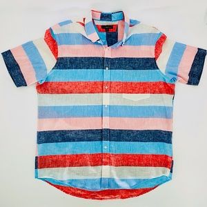 CLUB ROOM Stripe Button Up Shirt Size XL